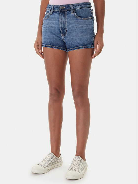 Guess Jeans Guess Jeans Kratke traperice W5YD0Y D5R11 Plava Regular Fit