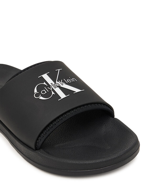 Calvin Klein Calvin Klein Nazouváky Ess Slide Rubber Neoprene HM0HM02229 Černá