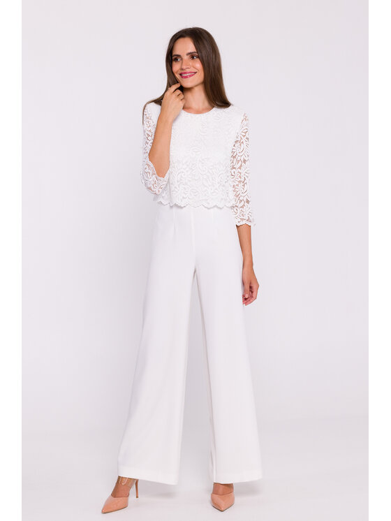 Stylove Stylove Jumpsuit S381 Écru Ladies Fit