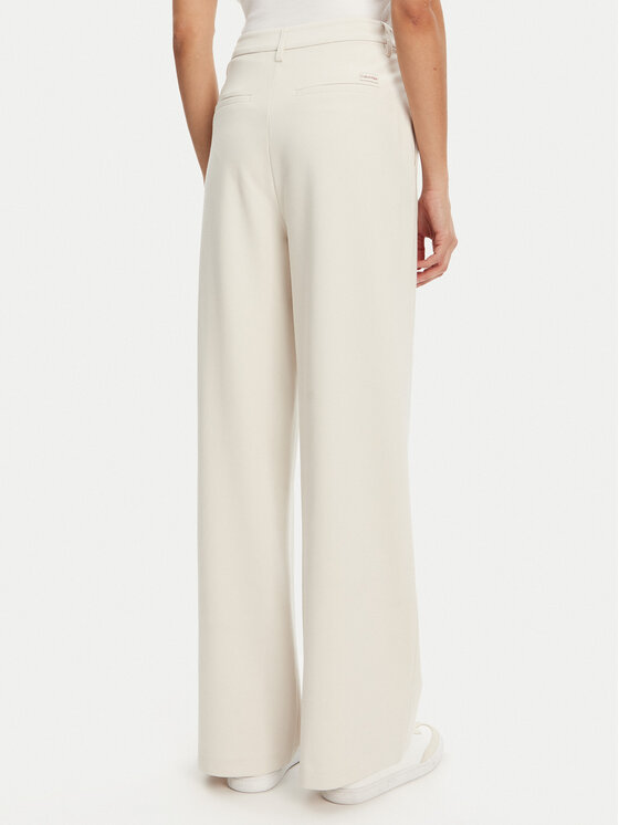 Calvin Klein Jeans Calvin Klein Jeans Панталони тип палацо J20J225334 Бежов Wide Leg
