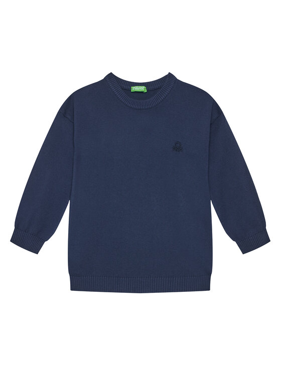 United Colors Of Benetton Sweter 1098G100U Granatowy Regular Fit