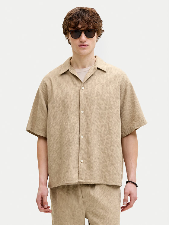 Jack & Jones Cămașă Montauk 12293555 Bej Regular Fit