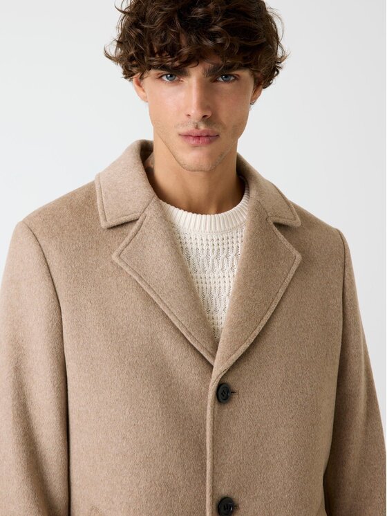 Guess Guess Wollmantel M4BL3S WGJ82 Beige Slim Fit