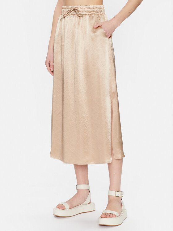 Max Mara Leisure Max Mara Leisure Midi sukňa Freda 23310102 Zlatá Regular Fit