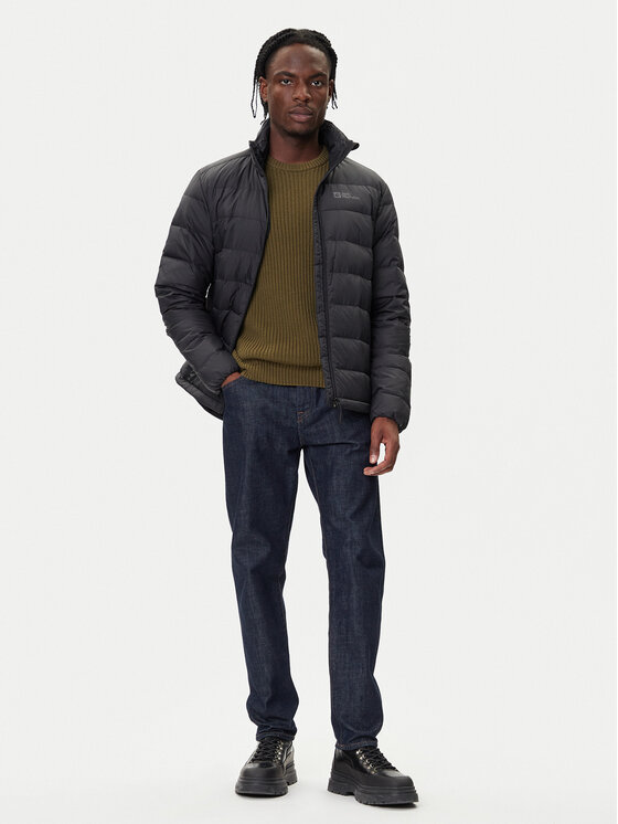 Jack Wolfskin Jack Wolfskin Vatovaná bunda Ather Down 1207681 Čierna Regular Fit