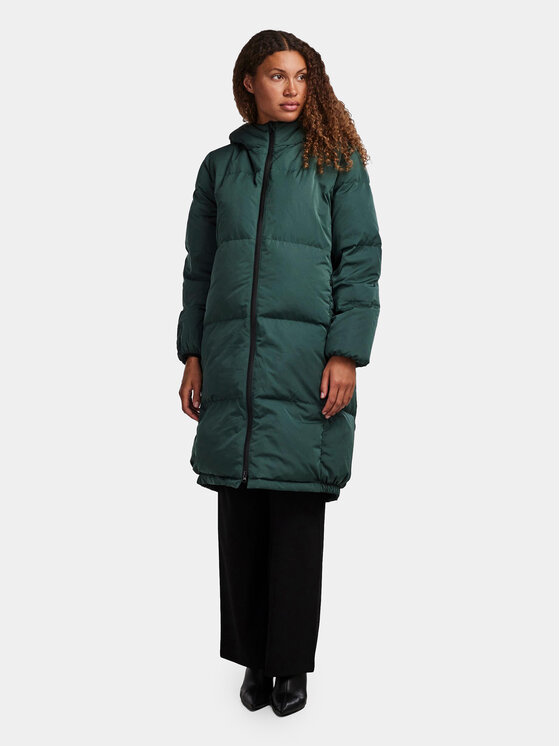 YAS YAS Pūkinė striukė 26031874 Žalia Regular Fit