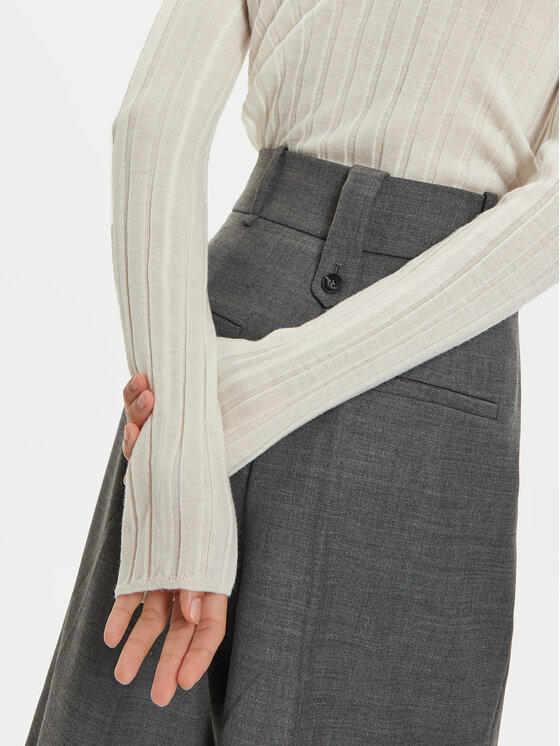 IVY OAK IVY OAK Pullover Kacy Rose IO113151 Écru Slim Fit
