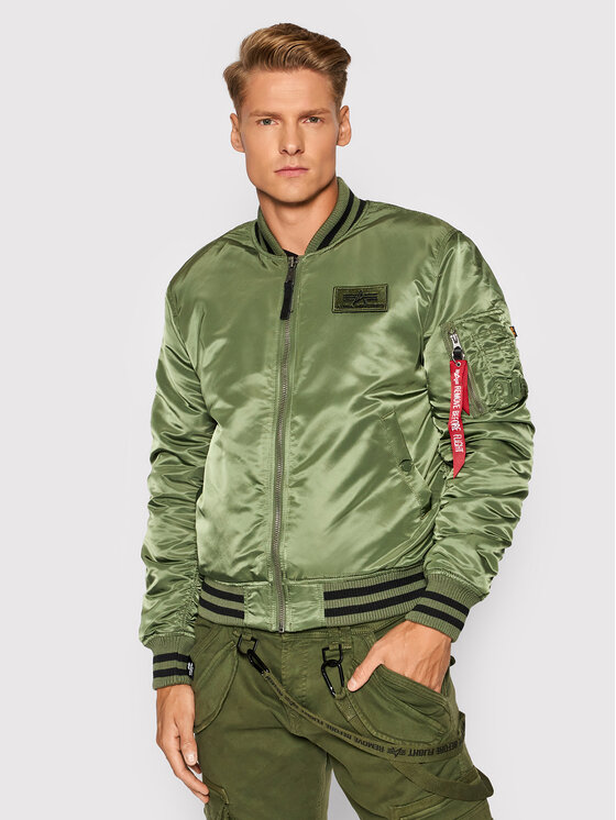 Alpha Industries Alpha Industries Куртка бомбер College 118112 Зелений Regular Fit