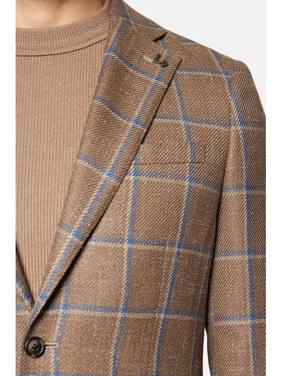 Lancerto Lancerto Marynarka Fresno MA073124000004 Beżowy Slim Fit