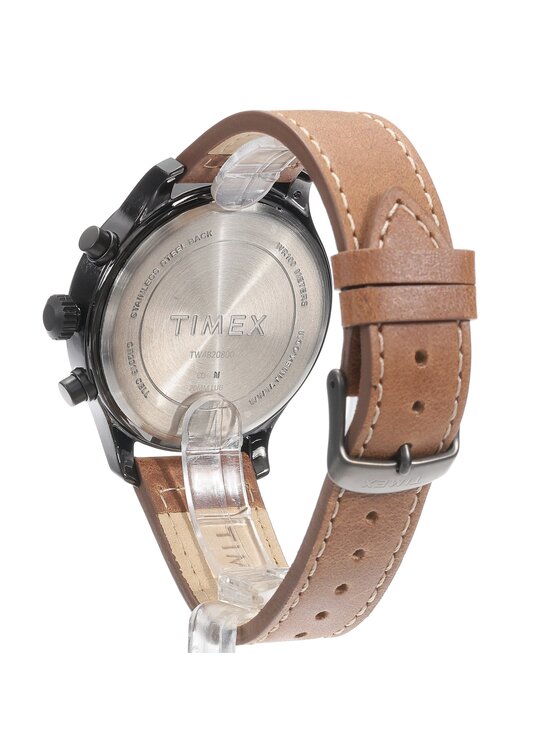 Timex Timex Zegarek TW4B20800 Brązowy