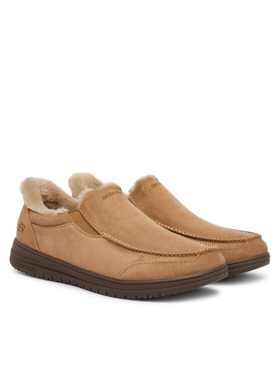 Skechers Skechers Mocasini Murette-Scofield 205606/TAN Maro deschis