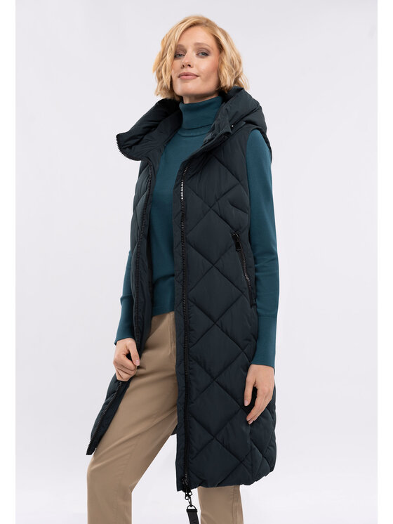 Volcano Volcano Bezrękawnik V-LEA Turkusowy Regular Fit