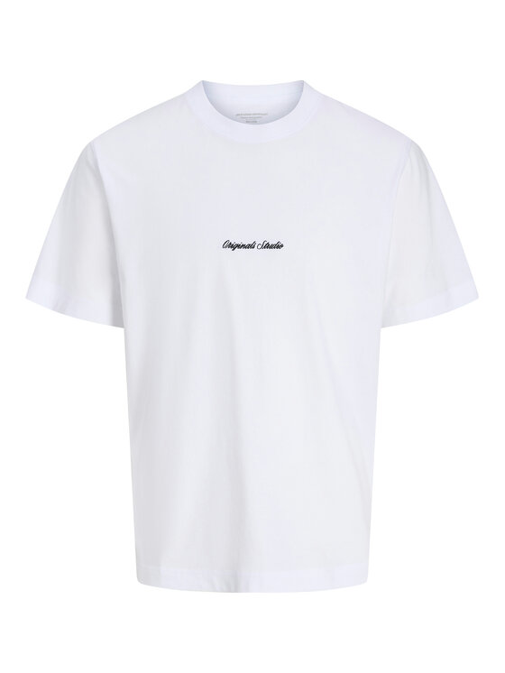 Jack&Jones Jack&Jones T-shirt Norrebro 12282892 Bijela Relaxed Fit