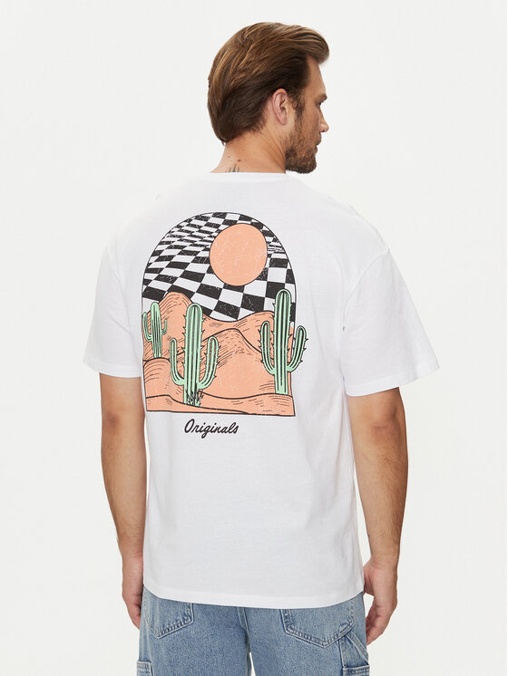 Jack & Jones Jack & Jones T-Shirt Bradley 12264414 Weiß Relaxed Fit