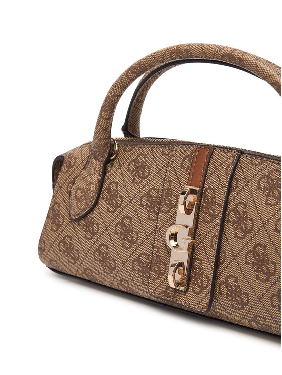 Guess Guess Torebka Yvonne Logo Mini HWSG23 78760 Brązowy jasny