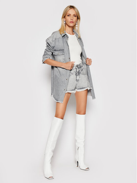 Pantaloncini di jeans Lorez A0211 Grigio Regular