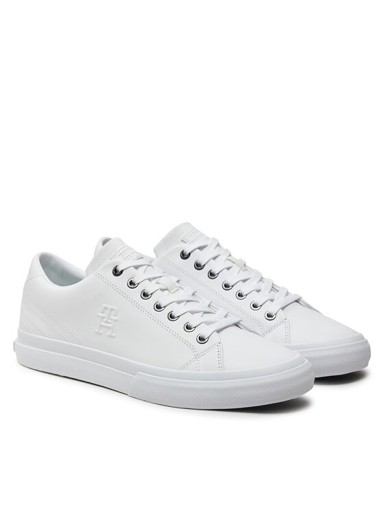 Tommy Hilfiger Tommy Hilfiger Laisvalaikio batai Th Hi Vulc Street Low Lth FM0FM05111 Balta