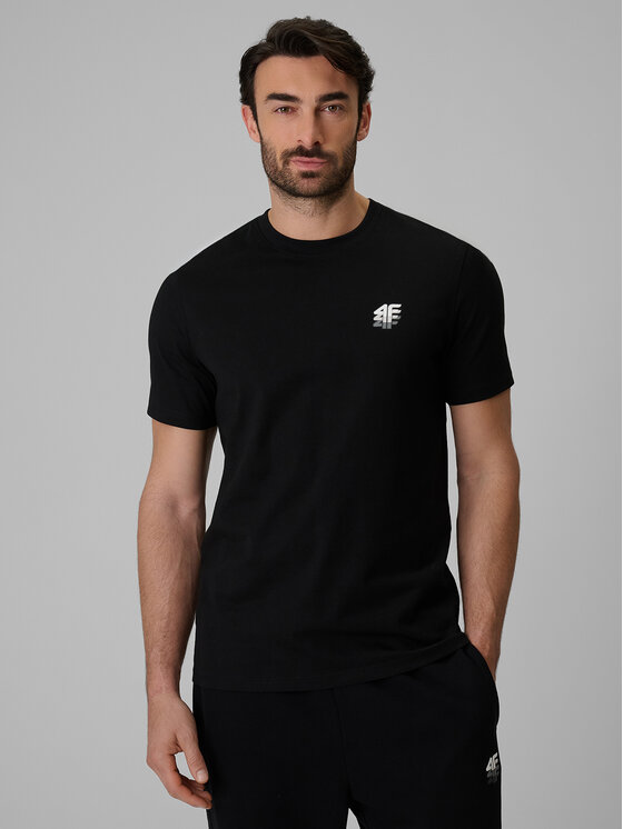 4F 4F T-Shirt COMMERCIAL 4 Czarny Regular Fit