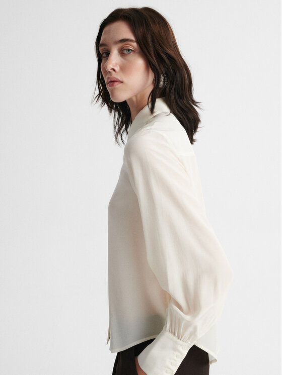 MARI PRETI MARI PRETI Bluzka ISABELLE Kremowy Oversize