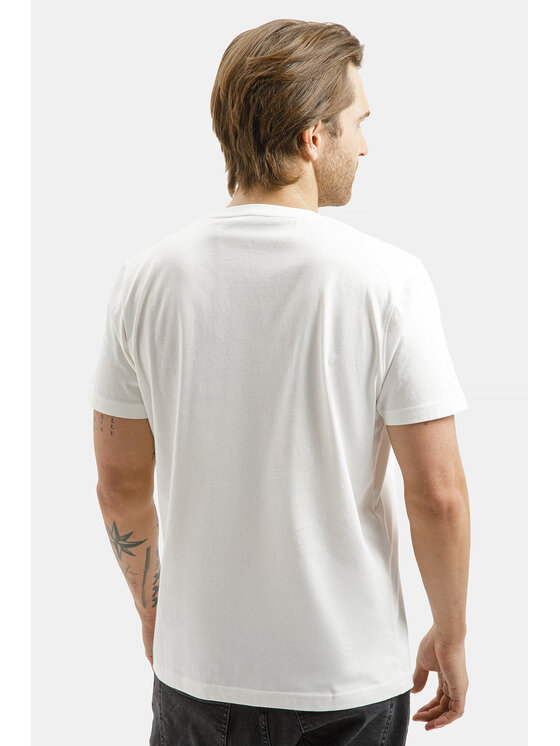 Cross Jeans Cross Jeans T-Shirt 16152-473 Biały Regular Fit