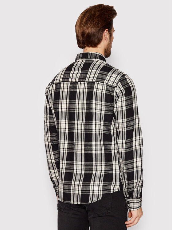 Young Poets Society Young Poets Society Camicia Mic Check 106923 Grigio Regular Fit