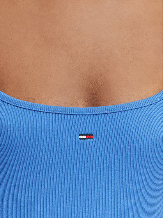 Tommy Jeans Tommy Jeans Letní šaty DW0DW22352 Modrá Slim Fit