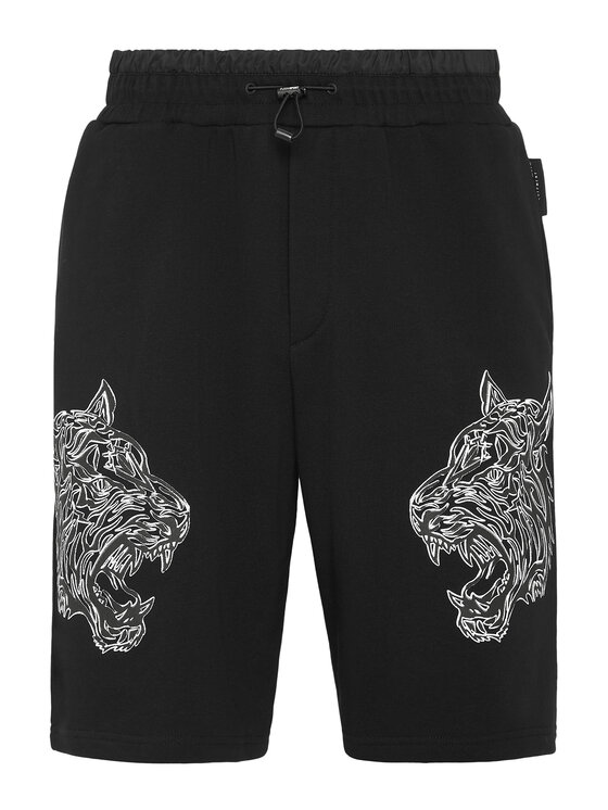 Plein Sport Plein Sport Pantaloncini 2585 Nero Jogger Fit