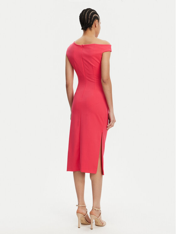 Rinascimento Rinascimento Sukienka koktajlowa CFC0123797003 Różowy Regular Fit