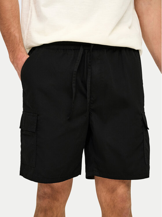 Only & Sons Only & Sons Спортни шорти Kal 22034462 Черен Slim Fit