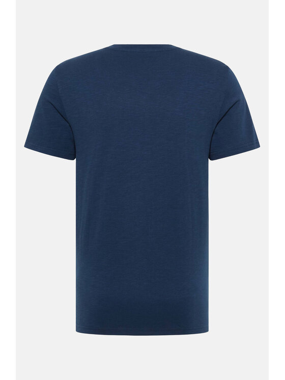 Mustang Mustang T-Shirt Style Austin Niebieski Regular Fit