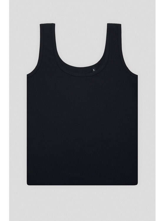 Lancerto Lancerto Top Cynthia TS073225000004 Czarny Slim Fit