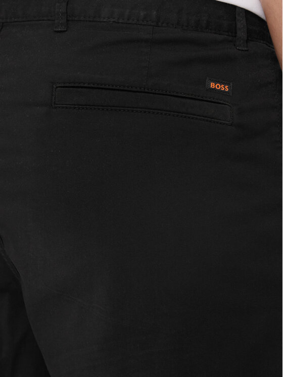 BOSS Boss Kratke hlače iz tkanine Chino-Slim 50513026 Črna Slim Fit