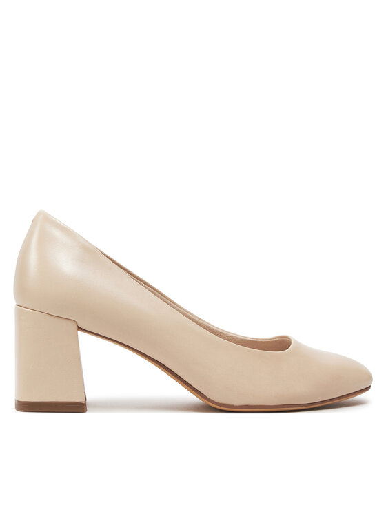 Pantofi cu toc subțire Tamaris 1-22400-42 Ivory 418