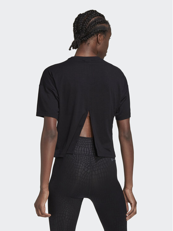 adidas adidas Футболка Train Icons 3 Bar Logo T-Shirt HD8973 Чорний Regular Fit