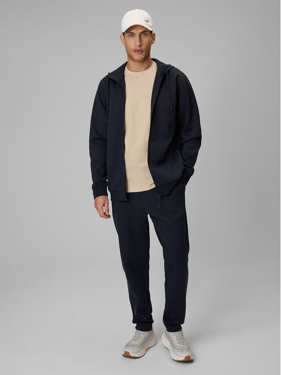 4F 4F Spodnie dresowe ESSENTIAL 2 Granatowy Regular Fit