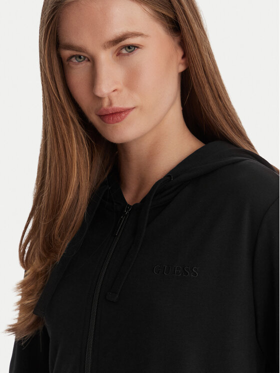 Guess Guess Bluza O6GQ01 KCQP2 Czarny Regular Fit