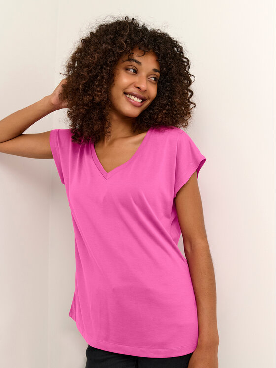Kaffe Kaffe T-krekls Kalise 10504040 Rozā Regular Fit