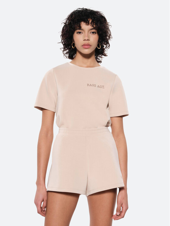 Rage Age Rage Age T-Shirt Monaco Béžová Relaxed Fit