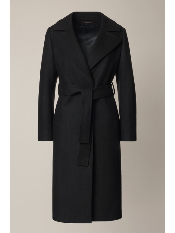 Lancerto Lancerto Płaszcz Velora PC073225000001 Czarny Regular Fit