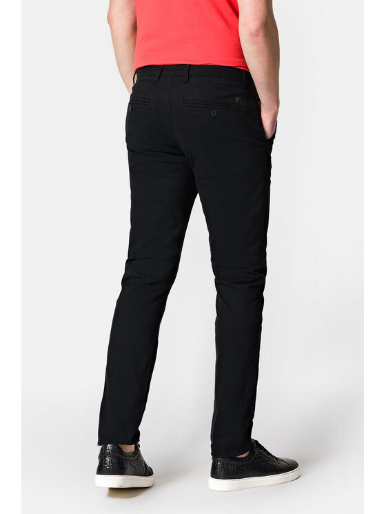 Lancerto Lancerto Chinosy Gareth SP082222000003 Czarny Slim Fit