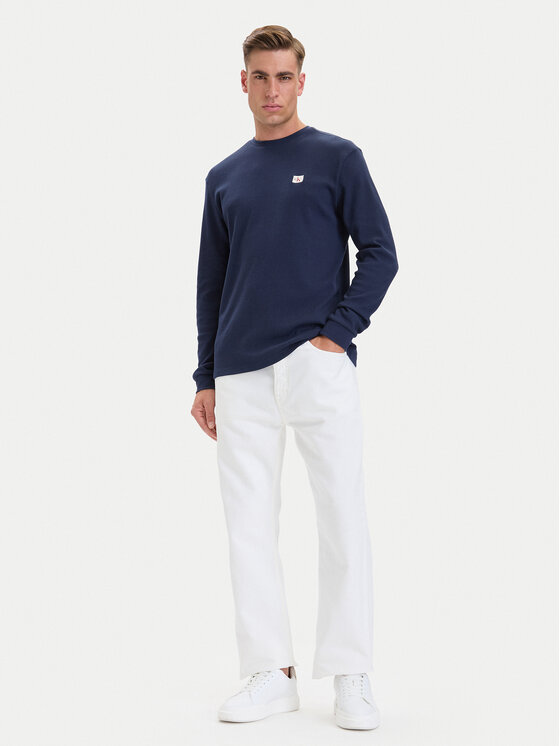 Calvin Klein Jeans Calvin Klein Jeans Тениска с дълъг ръкав LV040EM217 Тъмносин Regular Fit
