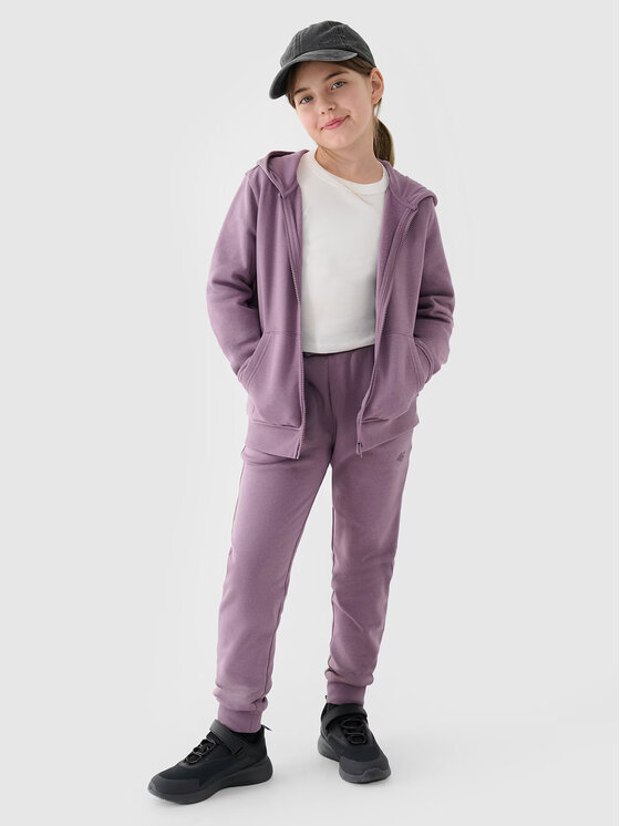 4F 4F Mikina 4FJWMM00TSWSF1315-51S Fialová Regular Fit