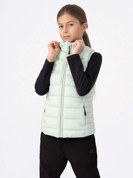 4F 4F Prsluk 4FJAW23TVJAF039 Zelena Regular Fit