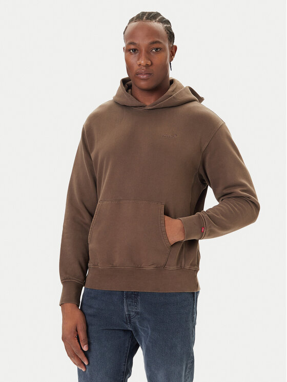 Levi's® Levi's® Pulóver Authentic A8435-0033 Barna Relaxed Fit
