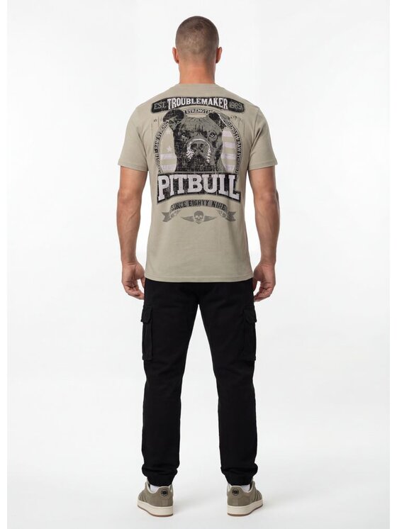 PITBULL PITBULL T-Shirt TROUBLEMAKER Szary Regular Fit