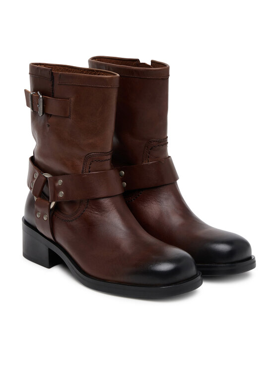 Tommy Jeans Tommy Jeans Botine Tjw Biker EN0EN02811 Maro