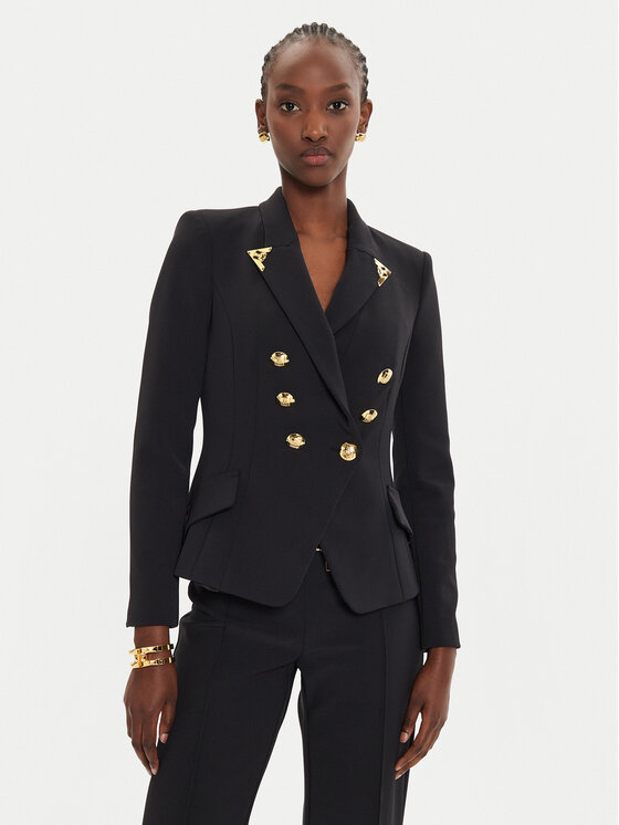 Elisabetta Franchi Elisabetta Franchi Zakó GI-095-46E2-V600 Fekete Slim Fit
