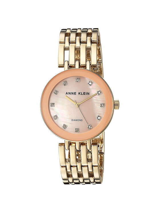 Anne Klein Anne Klein Zegarek AK-2944PMGB Złoty