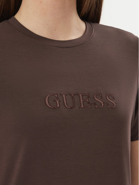 Guess Guess T-Shirt O6GI00 KBF92 Brązowy Regular Fit
