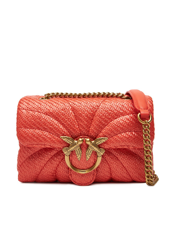 Geantă PINKO Love Puff Mini PE 25 PLTT 100039 A2C8 Portocaliu